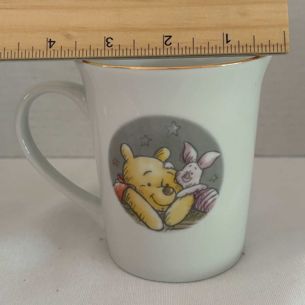 Disney Winnie the Pooh Piglet Today is my favorite Day Gold Rim Mug Zrike Brands - Picture 8 of 8